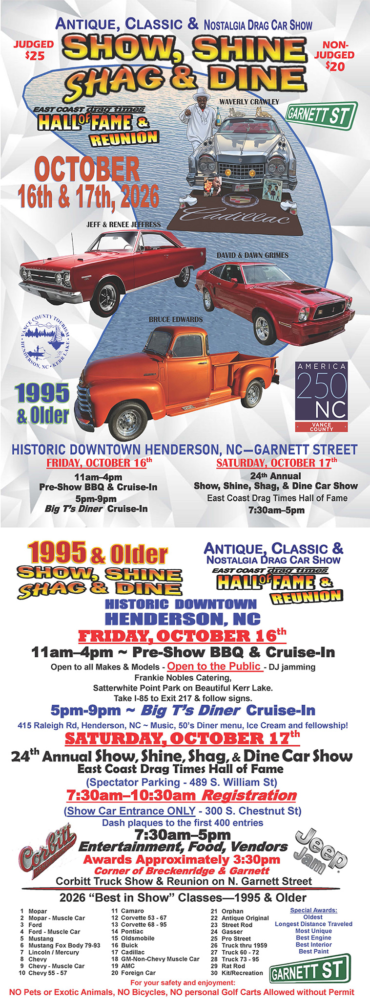 Car Show Flyer 2026